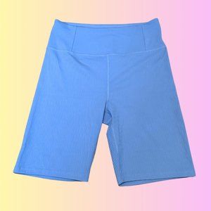 The Girlfriend Collective Ribbed High-Rise Run Biker Short